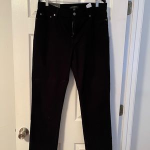 Mens (NWT) BR Traveler Black Slim Mole Skin 34 x 32 pants